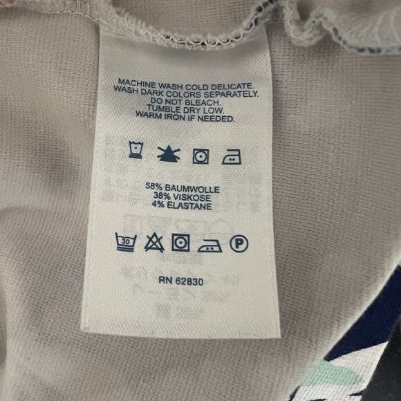 Land’s End Women’s Plus Size 20W Floral Sheath Dress Blue Pockets Scoop Neck - Picture 14 of 14